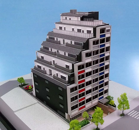 中型集合住宅模型-西早稲田
